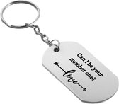 Akyol - can i be your number one sleutelhanger - Liefde - relatie - cadeau - 54 x 29mm