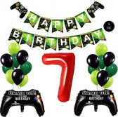 Snoes Mega Game Gamers Helium Verjaardags Ballonnen Feestdecoratie Red Cijfer Ballon nr 7