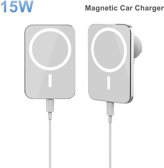 Chargeur / Support Voiture Ritor MagSafe G1 - Recharge Sans Fil Magnétique  - 15W - Zwart