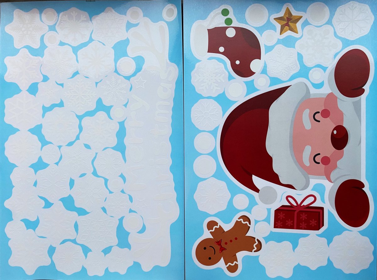 Kerst decoratie raam / muur stickers | Den Bosch