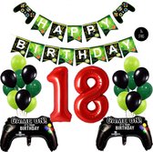 Snoes Mega Game Gamers Helium Verjaardags Ballonnen Feestdecoratie Red Cijfer Ballon nr 18