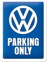 Volkswagen-Parking- Only-Plaque murale en métal