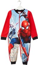 Marvel Spiderman Onesie - Pyjama / Jumpsuit / Huispak - Rood - Maat 98