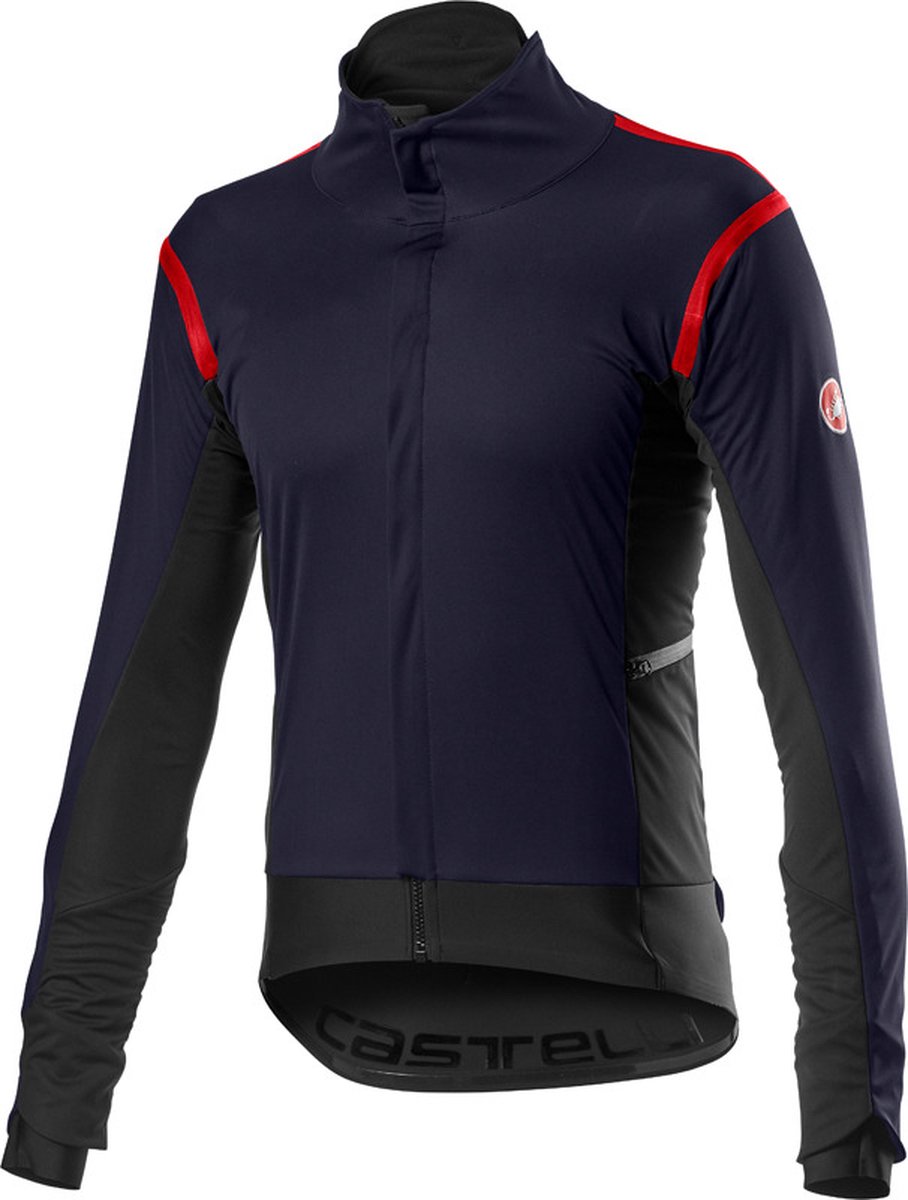 Castelli Fietsjack Lange mouwen Rain or Shine Heren Blauw - Alpha RoS 2 Jacket Savile Blue - S