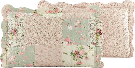 Lavandoux - Kussensloop - Rosebud - 60x70 - Roze - Set van 2