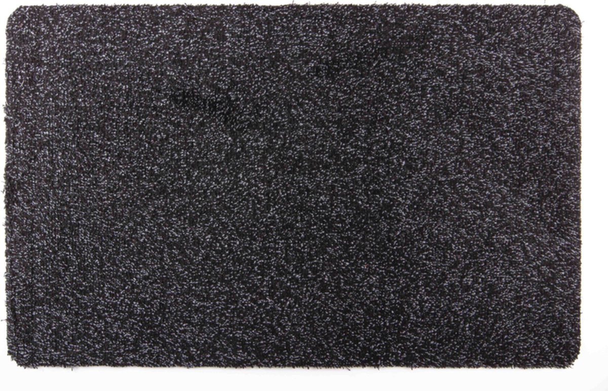 Cleanwalk droogloopmat - 50x80 cm - katoen - zwart 852 - PVC backing