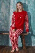 Arcan | Dames Fleece Pyjama Set | Lange Mouwen | 11115-40R | L