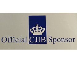 Auto sticker CJIB Sponsor geheel blauw
