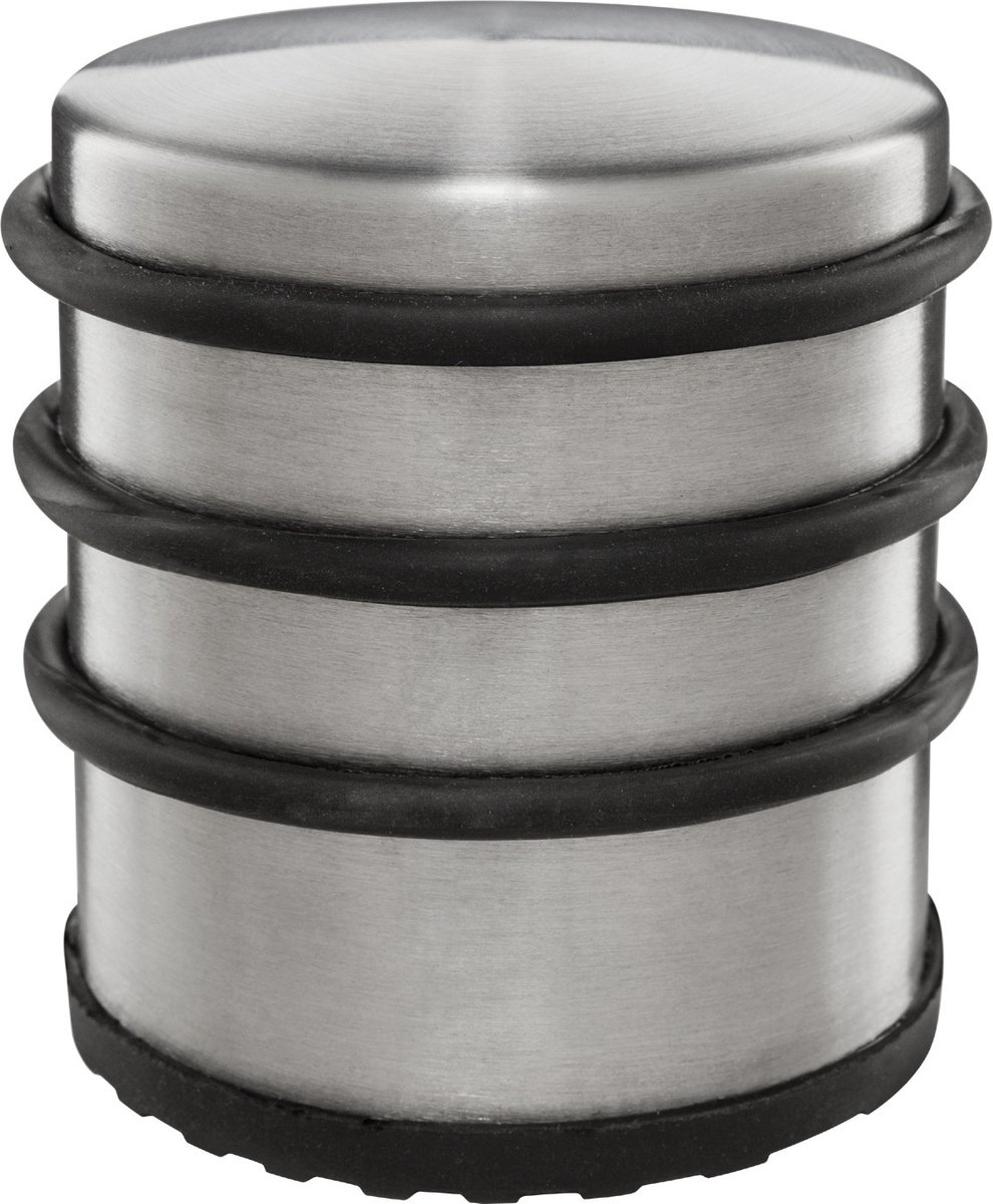 Protect-it Deurstopper/deurbuffer - 1x - D70 x H65mm - 1,15kg - RVS - premium - zonder montage