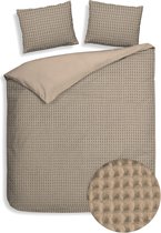 Heckettlane Vafala Dekbedovertrek - Tweepersoons - 200x200/220 cm - Pale Khaki