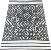 Outdoor tapijt ZIA, grijs en wit, 160 x 240 cm