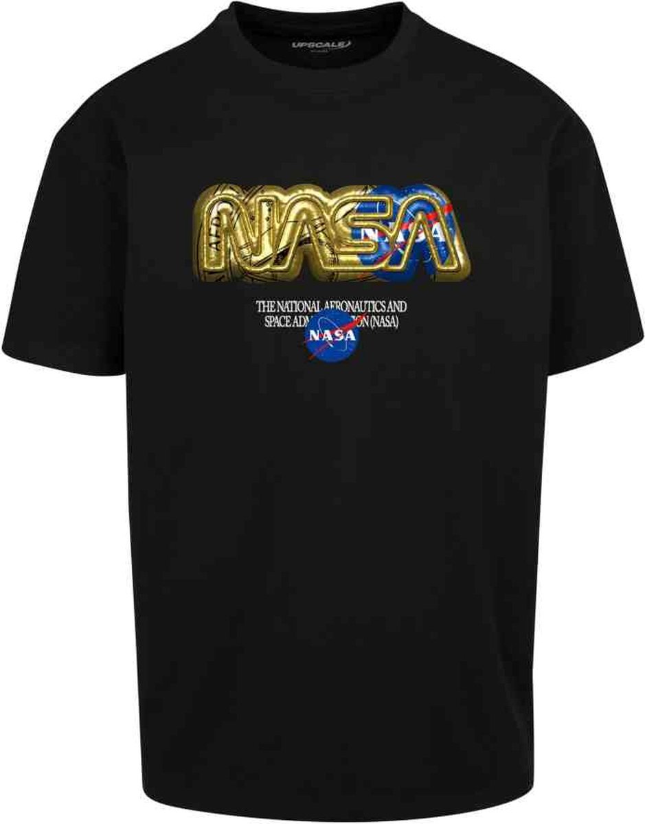 Mister Tee Nasa HQ Oversize Heren T-shirt M Zwart
