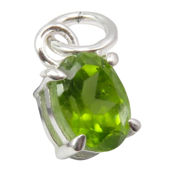 Bijoux nature - Apatite verte en argent sterling 925 - Bijoux de luxe en pierres précieuses - Fait main