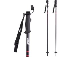 Slokki Skistokken met Drankhouder - 2x 200 ml - Drank Skistokken - Hoogwaardig Aluminium 7075 - Skistokken voor uw Favoriete Drankje - Inclusief Handige Trechter - Maat 110 cm