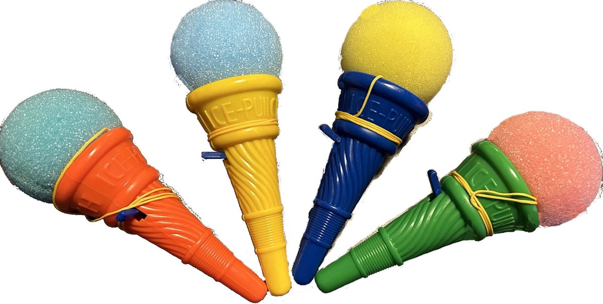 35 stuks Wegschiet ijsjes - 12 cm - IJSBOL schieter - Traktatie Uitdeelcadeautjes voor kinderen - Klein Speelgoed - kinderverrassingen