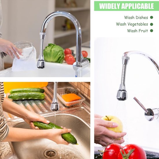 Extension de robinet d'eau 2 pièces, tête de pulvérisation de robinet de  cuisine