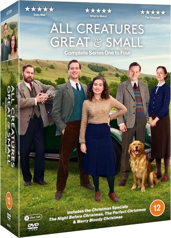 All Creatures Great & Small Seizoenen 1 t/m 4 - DVD - Import zonder NL