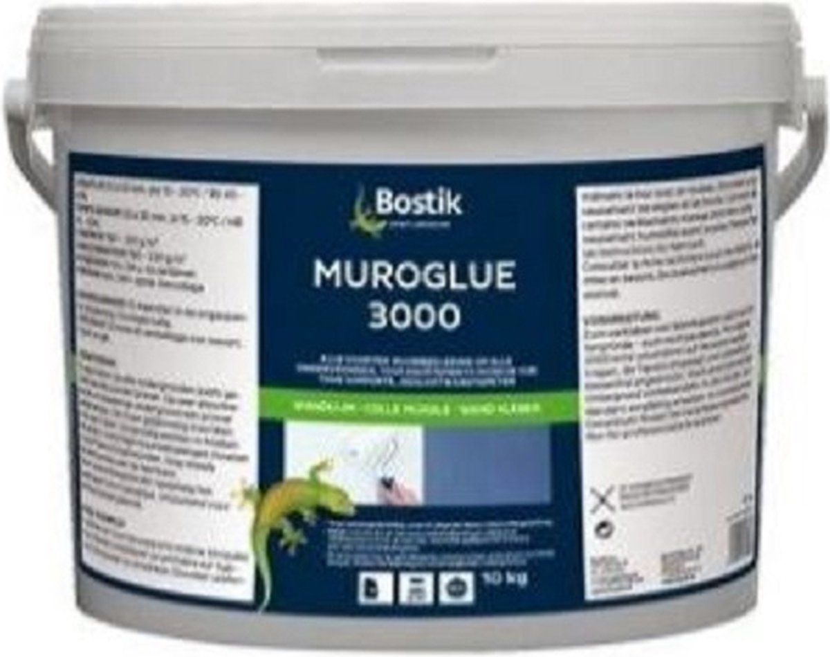 Bostik Muroglue 3000 - Hoogwaardige acryllijm voor wandbekledingen - 10 kg