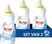 Robijn Klein & Krachtig Classics Vloeibaar Wasmiddel - Stralend Wit - 2 x 34 wasbeurten
