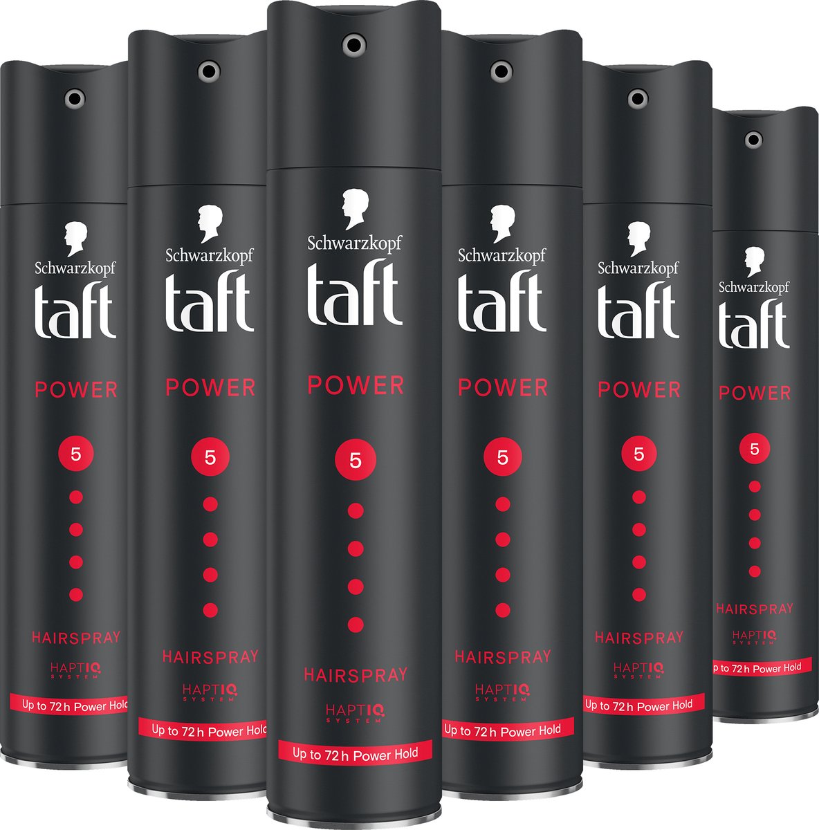 Taft - Power Haarlak - Haarstyling - Voordeelverpakking - 6 x 250 ml