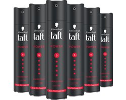 Taft Styling Hairspray Power - Haarstyling - Haarspray - Alle Haartypes - - 6x 250ml