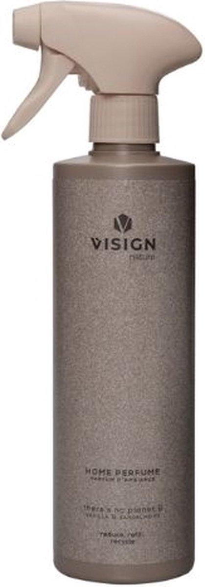 Visign Nature Huisparfum - Roomspray - Huis parfum - Frisse & Kruidige geur - No Planet B - 500 ml