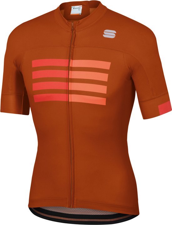 Sportful Fietsshirt Korte mouwen voor Heren Oranje Rood - SF Wire Jersey-Sienna F Red Orange - XL