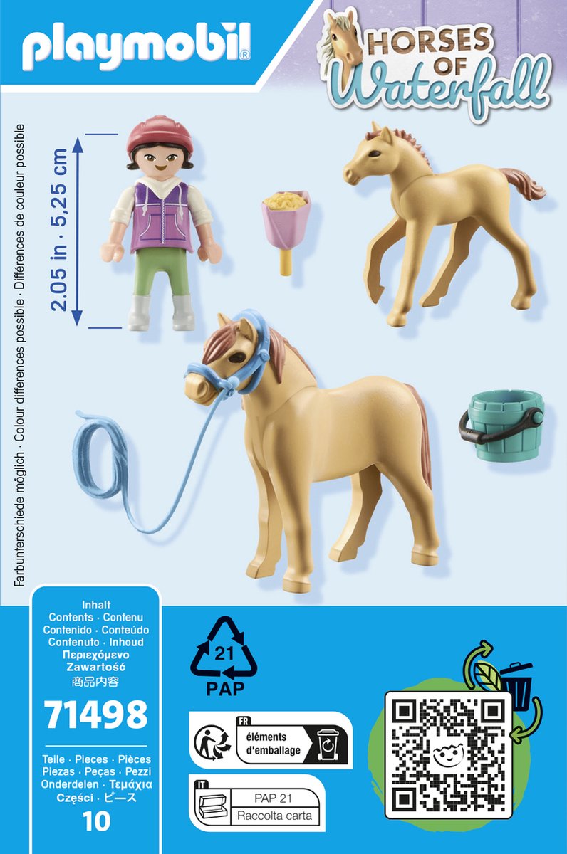 PLAYMOBIL Horses of Waterfall Kind met pony en veulen - 71498 — afbeelding 8