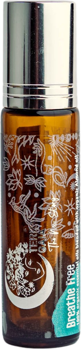 TERRA GAIA - roll on - breathe free - 100% organic essential oils - blended with organic almond oil