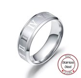 Roman Ring | Zilver | Ringen Mannen | 18mm | Ring Heren | Mannen Cadeau voor Man Cadeautjes | Vaderdag | Vaderdag Cadeau | Valentijn | Valentijnscadeau