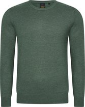 Mario Russo Ronde Hals Pullover - Trui Heren - Sweater Heren - Groen - 3XL