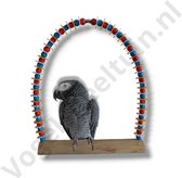 XL schommel voor vogels | Papegaaienschommel | Extra grote en stevige kleurrijke schommel voor middelgrote en grotere papegaaien en andere vogelsoorten.