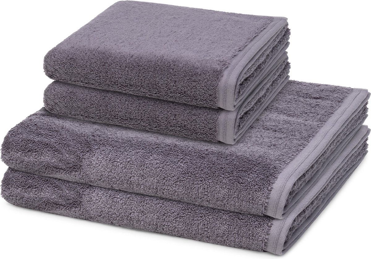 Vossen Sonstiges 2 X handdoek 2 X douchehanddoek - in set 4 pack Vegan Life