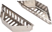 Jeu de 2 porte-briquettes U.S.A. pour barbecue "Kettle" de 47 et 57 cm (incl Convient pour Weber)