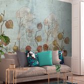 Fotobehangkoning - Behang - Vliesbehang - Fotobehang - Painted Lunaria - Schildering - Kunst - 250 x 175 cm