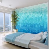Fotobehangkoning - Behang - Vliesbehang - Fotobehang - Azure pixel - 150 x 105 cm
