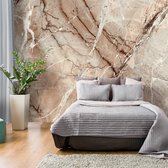 Fotobehangkoning - Behang - Vliesbehang - Fotobehang - Marmer - Marmeren Muur - Marble Mystery - 250 x 175 cm