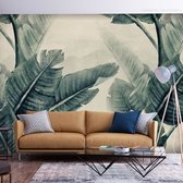 Fotobehangkoning - Behang - Vliesbehang - Fotobehang - Magic Plants - Botanische Planten - Tropische Jungle Bladeren - 450 x 315 cm