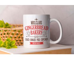 Mok MRS.Claus Gingerbread Bakery - Christmas - Gift - Cadeau - HolidaySeason - MerryChristmas - ChristmasTree - WinterWonderland - SeasonsGreetings - HolidayCheer - HappyHolidays