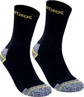 Q-Tex - Thermosokken - Werksokken - 62% katoen - Maat: 39-42 - Set van 8 paar sokken - Past altijd - Heerlijk warm - Ventileert uitstekend