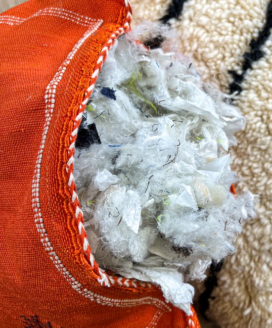 Rembourrage durable du coussin - 100 litres - Fibre textile pour l'amateur conscient - Siège ferme et confortable - parfait pour votre coussin décoratif ou lounge