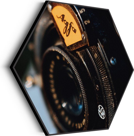 Akoestisch Schilderij Agfa Camera Hexagon Basic M (60 X 52 CM) - Akoestisch paneel - Akoestische Panelen - Akoestische wanddecoratie - Akoestisch wandpaneel
