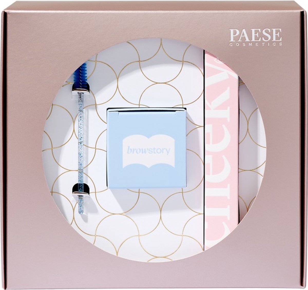 Paese Eyestory Set Browstory wenkbrauw styling zeep 8g + Cheeky mascara 9ml + borsteltje