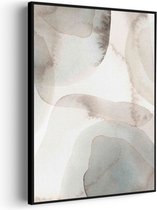 Akoestisch Schilderij Abstract Rustige Tinten met Accent 03 Rechthoek Verticaal Pro M (60 X 85 CM) - Akoestisch paneel - Akoestische Panelen - Akoestische wanddecoratie - Akoestisch wandpaneelKatoen M (60 X 85 CM)