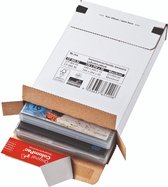 100x ColomPac® brievenbusdoos met zijklep 139 x 216 x 29 mm en plak- en tearstrip - E- golf (± 1,5 mm) Karton - Universele verzenddozen
