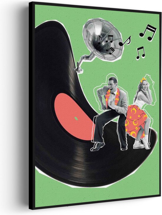 Akoestisch Schilderij The Dancing Disco Rechthoek Verticaal Pro S (50 X 70 CM) - Akoestisch paneel - Akoestische Panelen - Akoestische wanddecoratie - Akoestisch wandpaneel