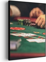 Akoestisch Schilderij Poker Rechthoek Verticaal Pro S (50 X 70 CM) - Akoestisch paneel - Akoestische Panelen - Akoestische wanddecoratie - Akoestisch wandpaneel