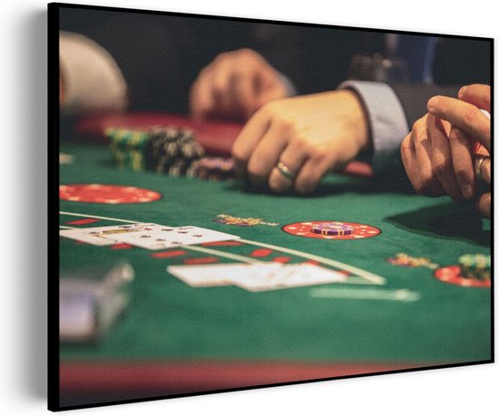 Akoestisch Schilderij Poker Rechthoek Horizontaal Basic L (100 x 72 CM) - Akoestisch paneel - Akoestische Panelen - Akoestische wanddecoratie - Akoestisch wandpaneel