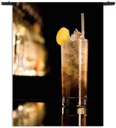 Velours Wandkleed Cocktail Bar 05 Rechthoek Verticaal S (85 X 60 CM) - Wandkleden - Met roedes