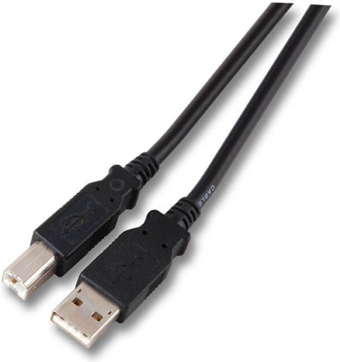 USB 2.0 A/B USB-kabel 5 meter USB A USB B Zwart